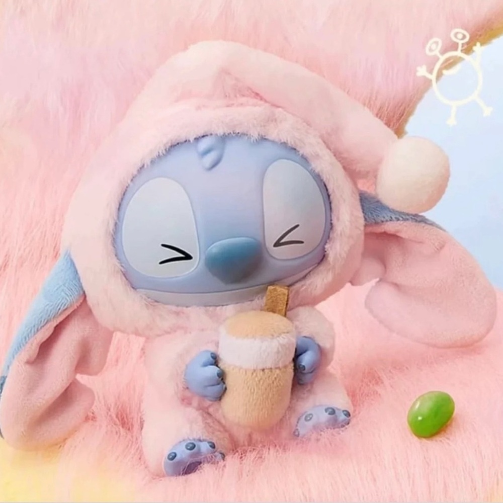 Miniso Disney Stitch Eat Something Before You Sleep Confirmed Milk Tea Desire